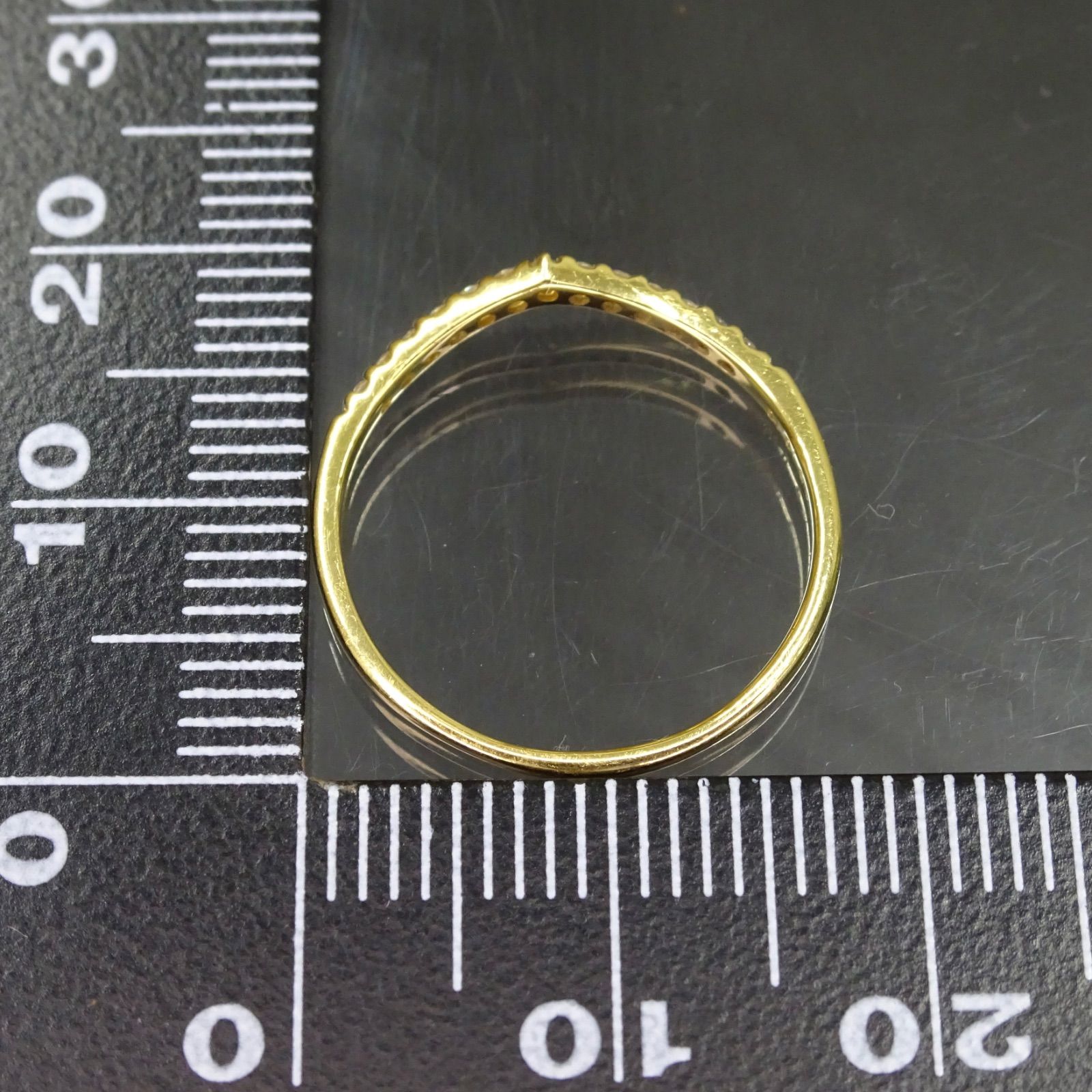 18金 K18ゴールド GOLD 750 ダイヤモンドリング 指輪 約10号半 【公式 