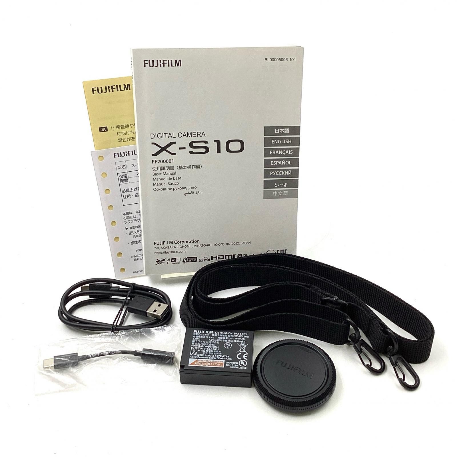 FUJIFILM デジタル一眼 X-S10 ボディ ブラック 美品 動作確認済  
