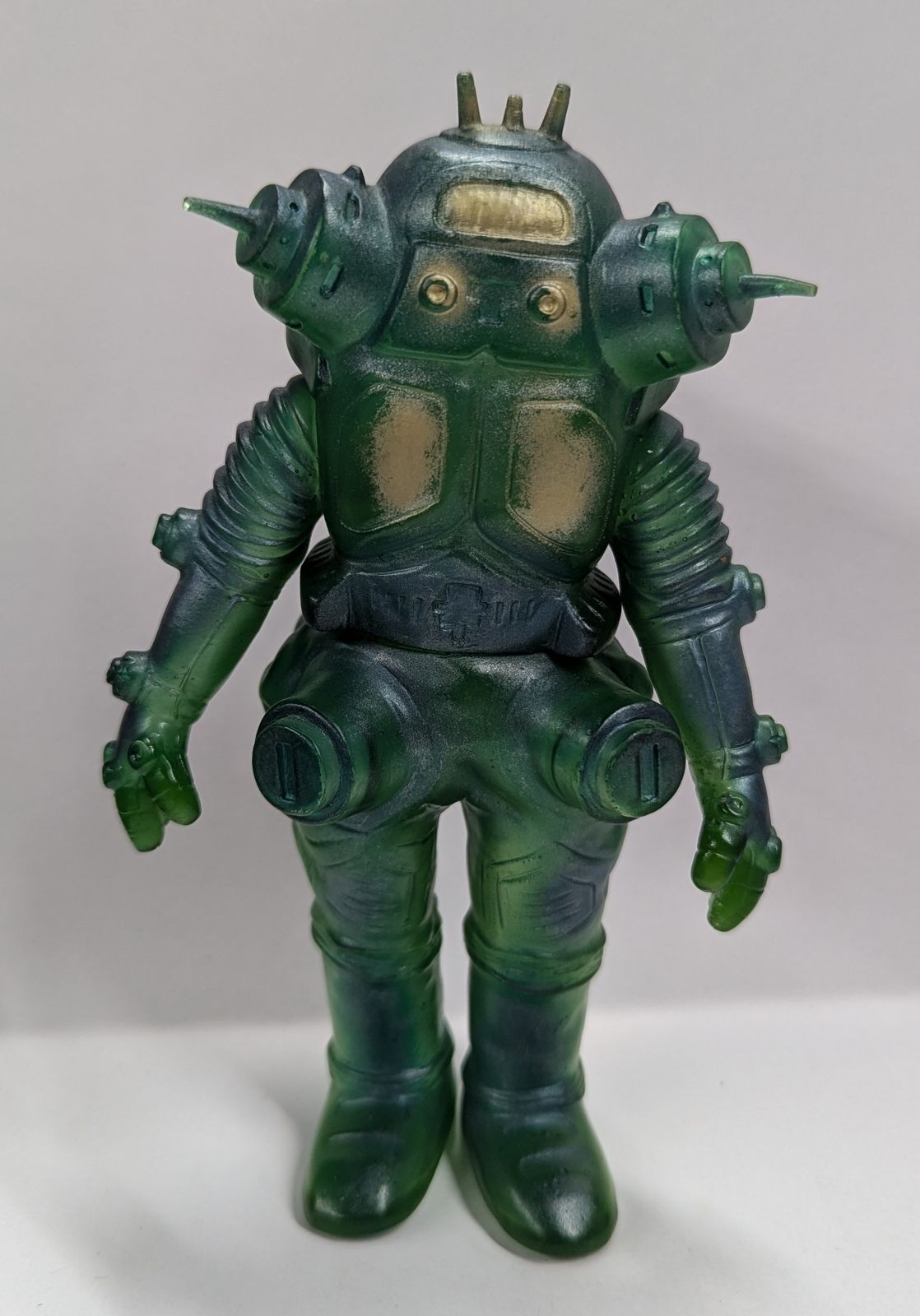 ハサミヒビあり　キングザウルス　ロッテクリアバルタン星人　ソフビ　ウルトラマン ハサミヒビあり キングザウルス ロッテクリアバルタン星人 ソフビ