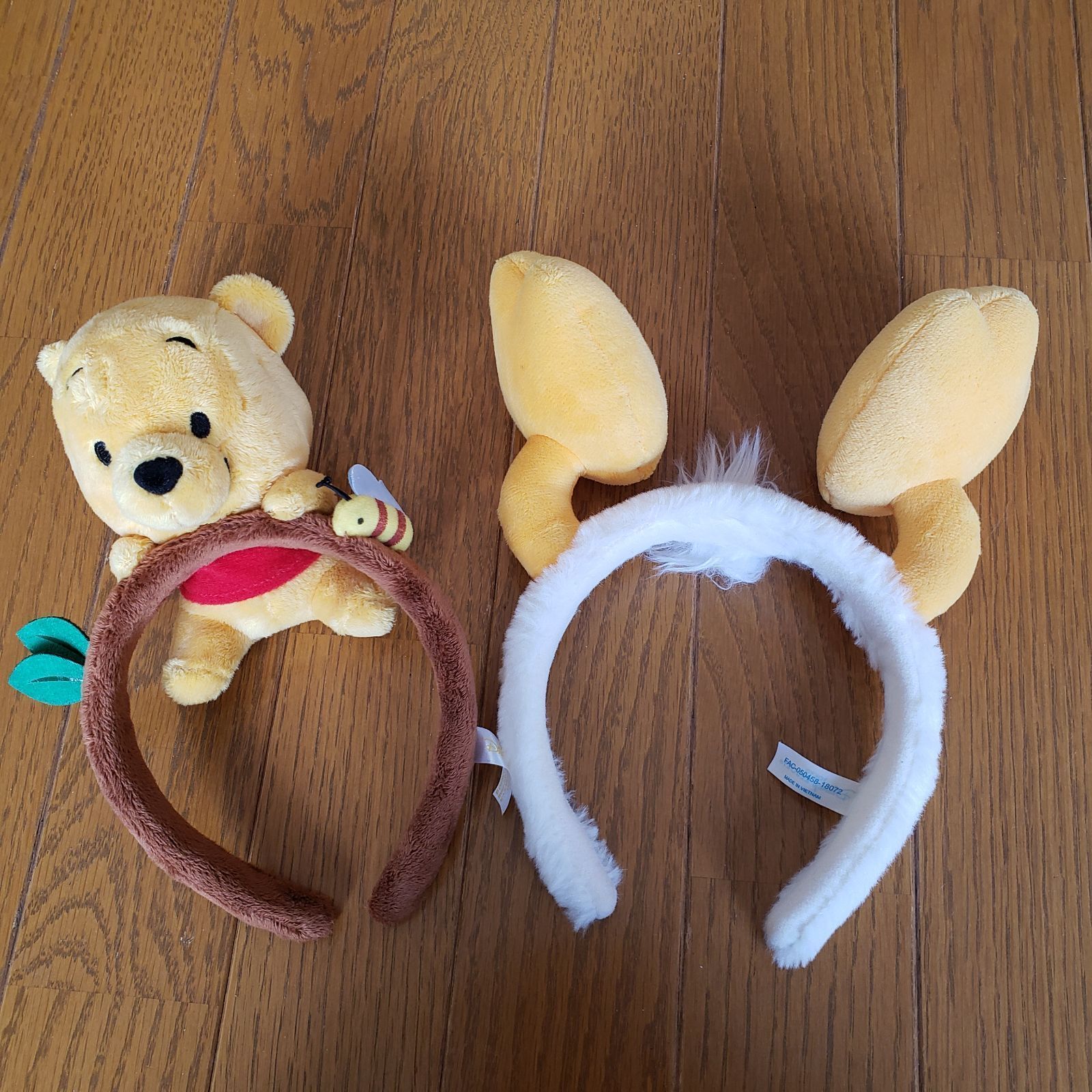 上海ディズニー　プーさん カチューシャ 2個セット ディズニー☆プーさん カチューシャ☆2個セット カップル ペア - メルカリ