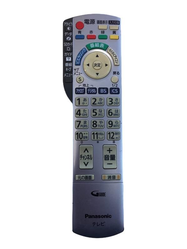 Panasonic 液晶テレビ用リモコン N2QAYB000324