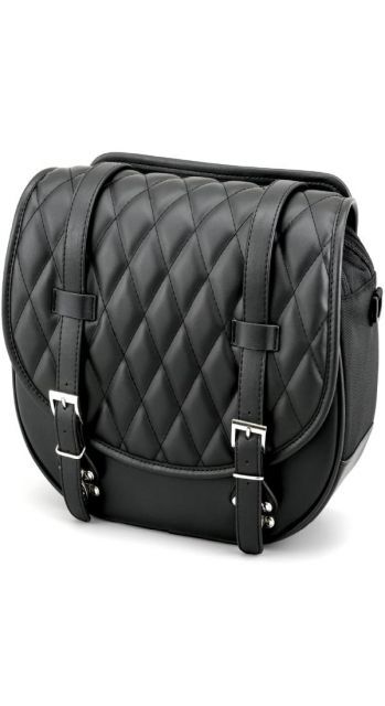 Henly Begins バイク用サイドバッグ DHS-30 10L ラウンド ダイヤ