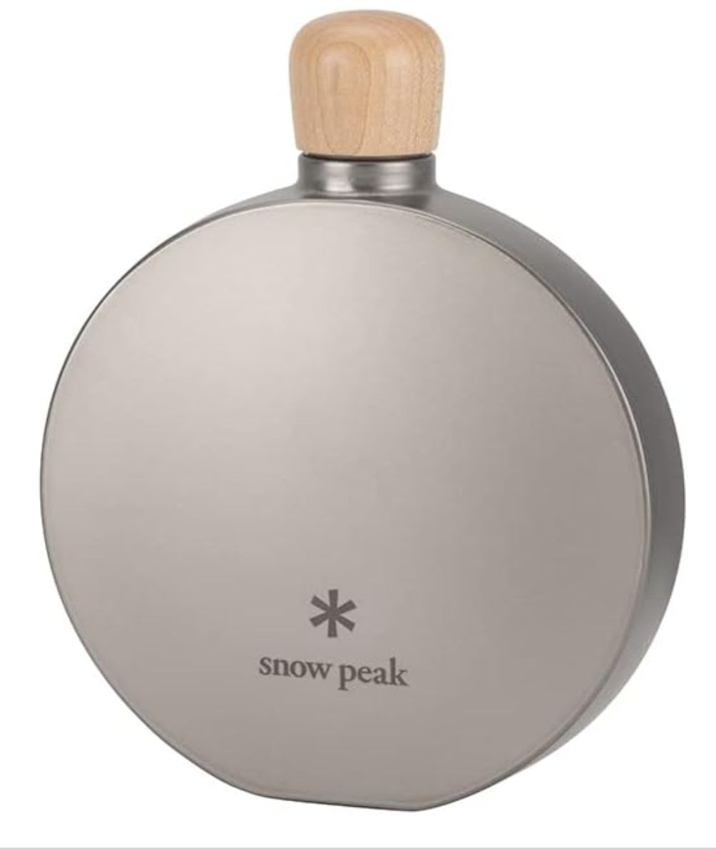 スノーピークsnow peak チタンスキット キャンプ アウトドア ソロキャンプ スキットル ウィスキー お酒 150ml アルコール