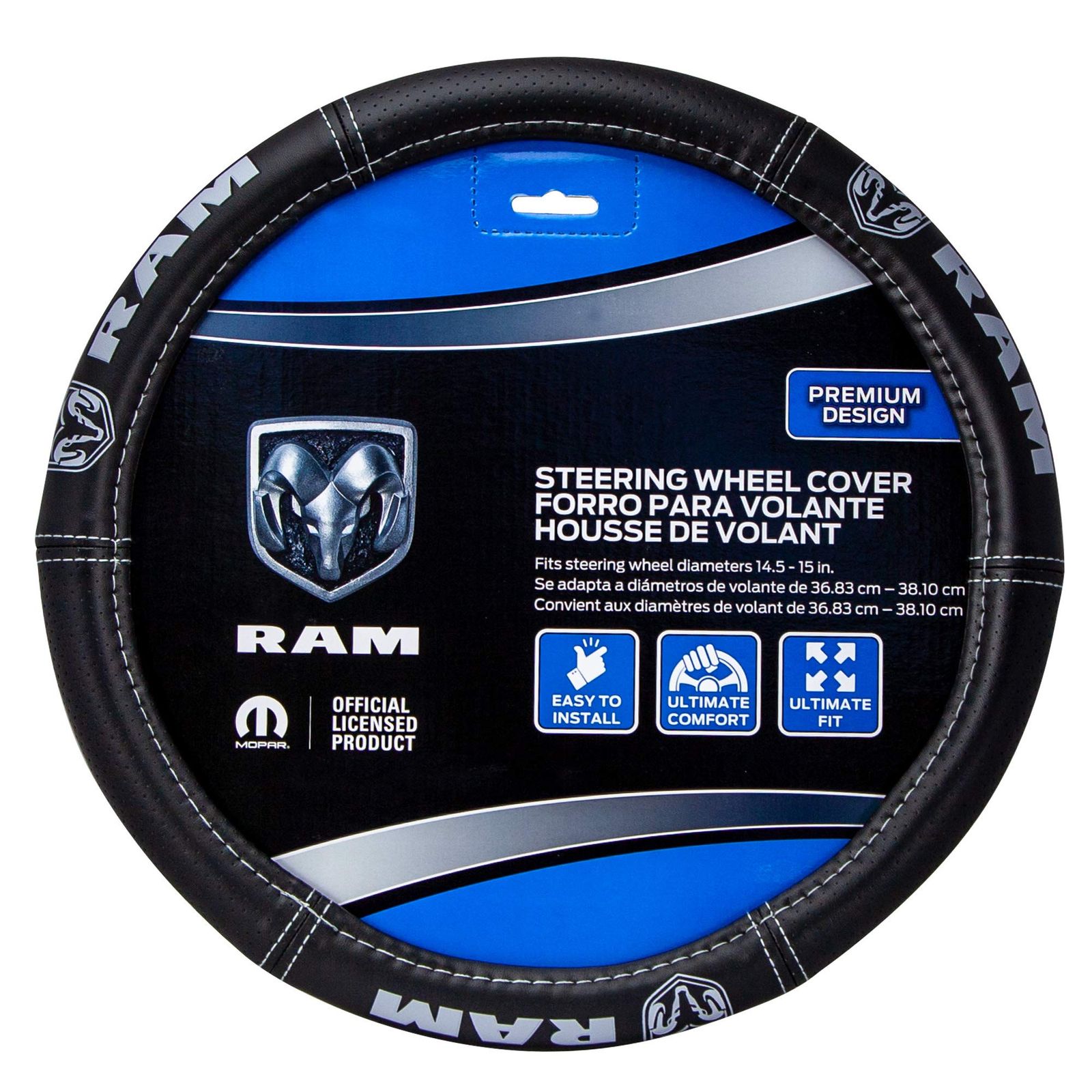 Plasticolor 006697R25 Dodge Ram デラックスエリートハンドルカバー グレーロゴ 