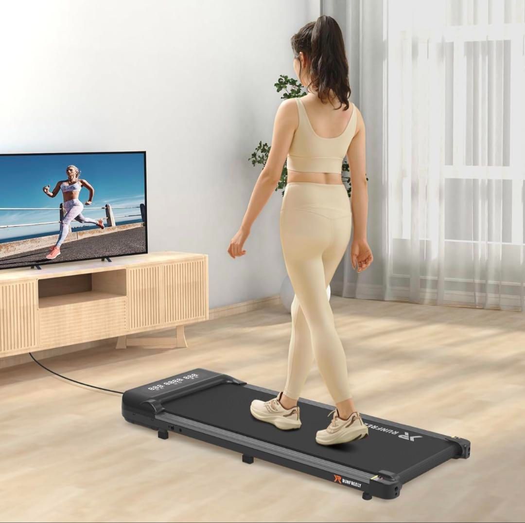 ルームランナー 黒 コンパクト折りたたみ式 室内運動 時速1～12km 静音 ルームランナー 黒 コンパクト折りたたみ式 室内運動 時速1