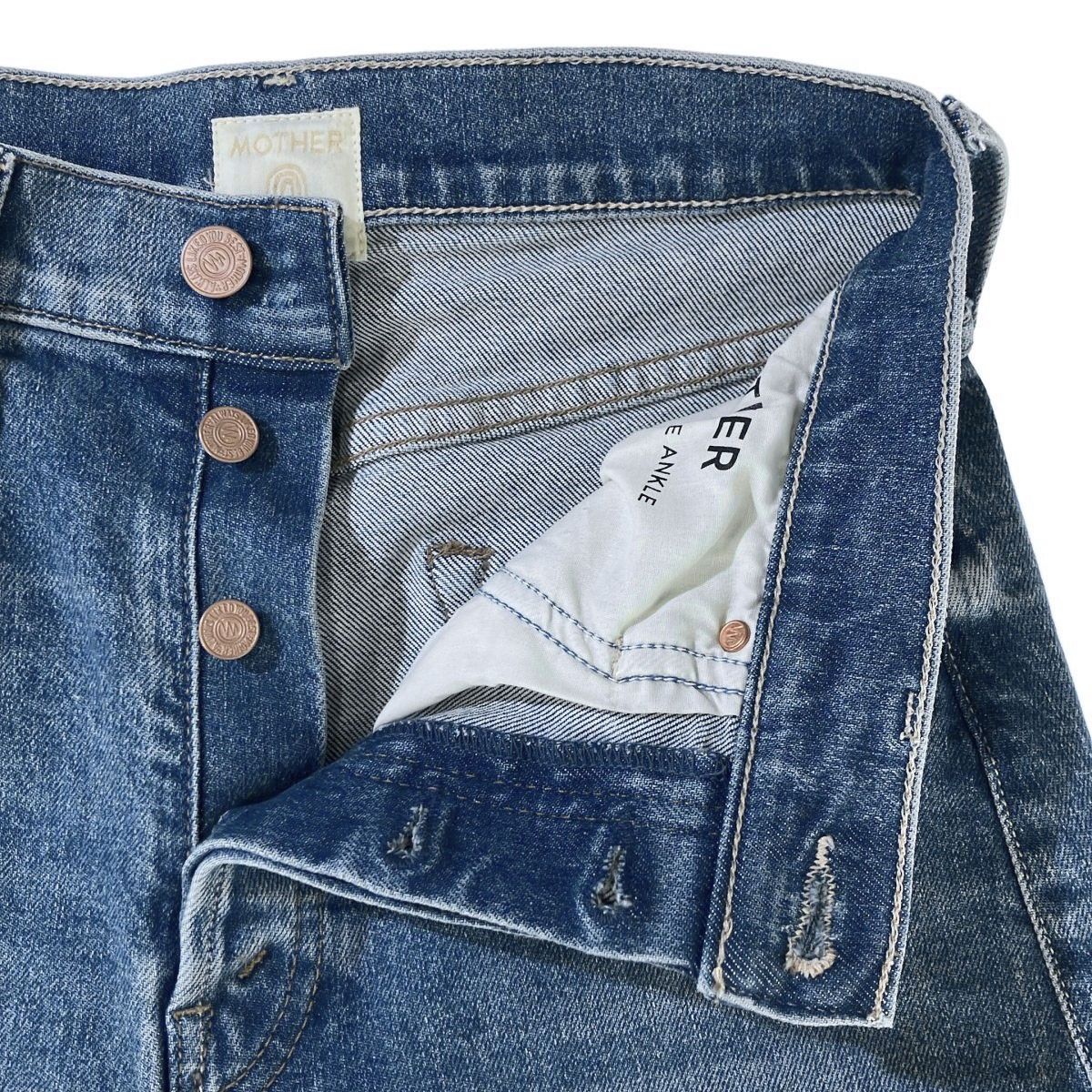 Mother x Ron Herman デニム 25 新品未使用 MOTHER マザー Ron Herman別注 THE CURBSIDE ANKLE デニムパンツ