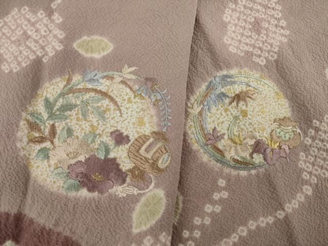 平和屋着物○訪問着 刺繍 丸文 金彩 正絹 逸品 AAAW9138zg