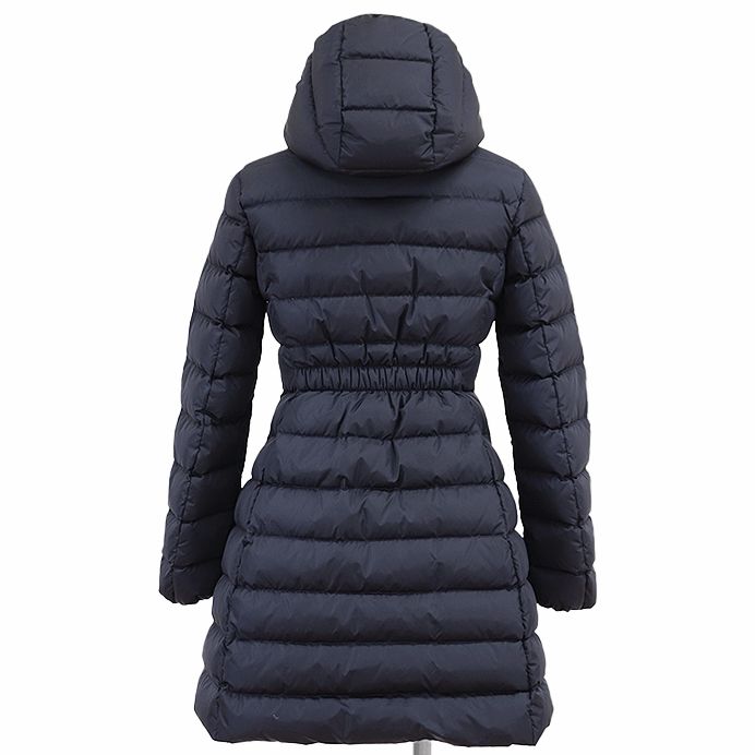  MONCLER モンクレール ダウンコート CHARPAL シャーパル シグネチャー ロゴ ワッペン 2 WAY デタッチャブル フード取り外し可 レディース着用可 Aライン アウター キッズ サイズ 12 ネイビー 紺 ルーマニア製 その他 ジャケット ブルゾン