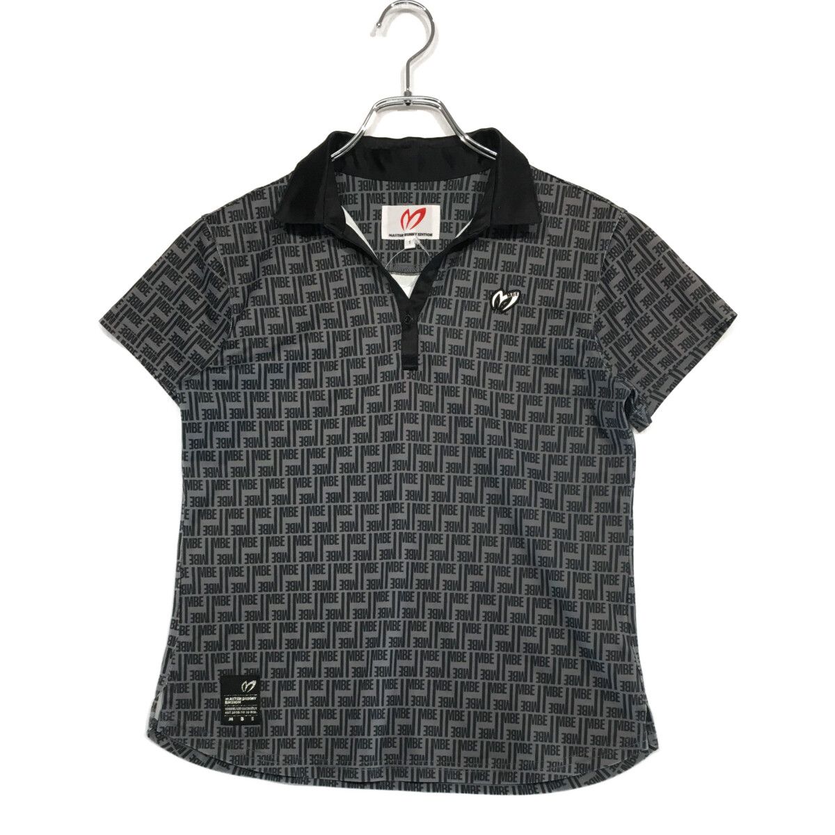 Black&White ストライプ ポロシャツ M アディカラー クラシックス