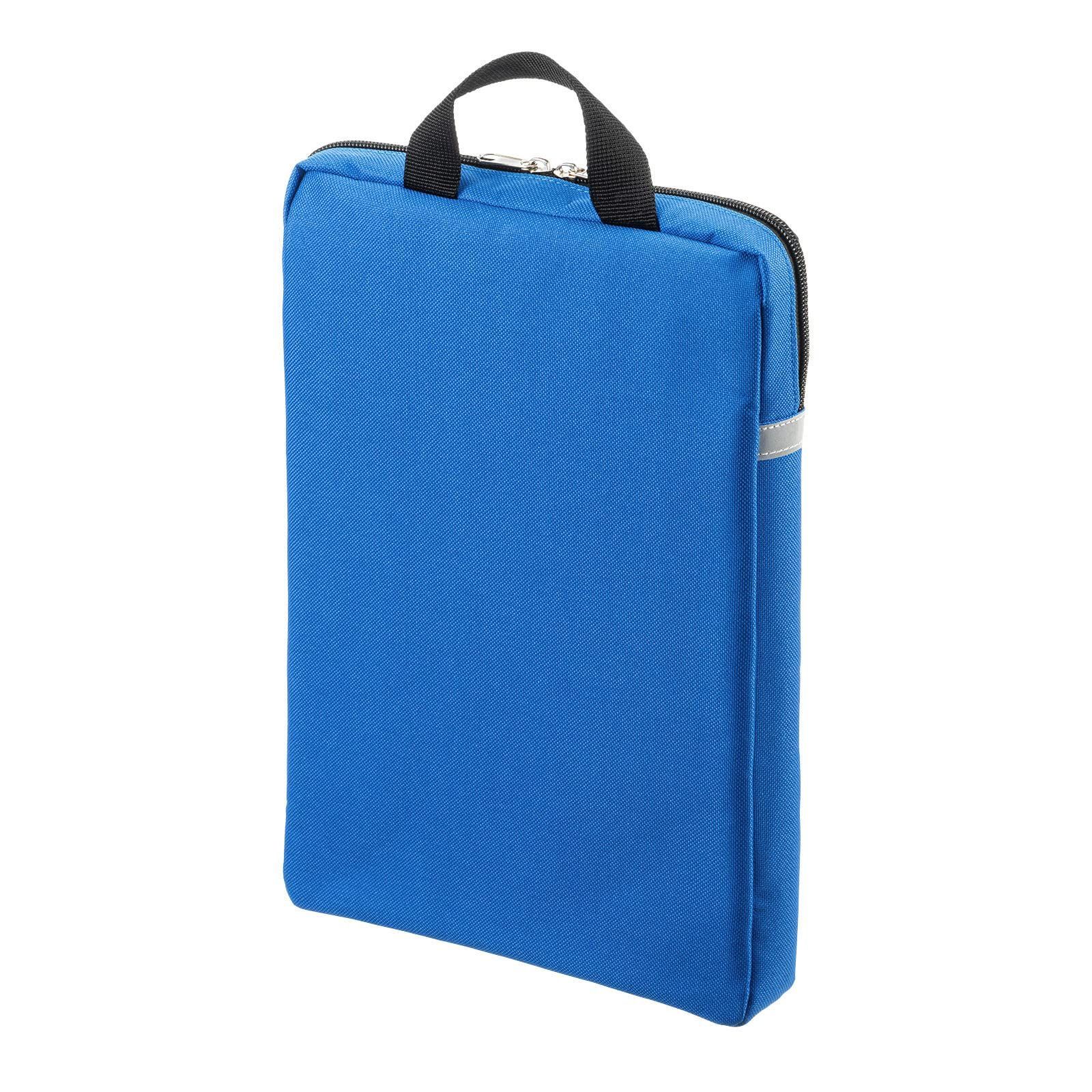【在庫処分】11.6型ワイド対応(Chromebook/iPad/タブレット収納) 多機能インナーケース ブルー サンワサプライ BAG-SCL4WAYBL