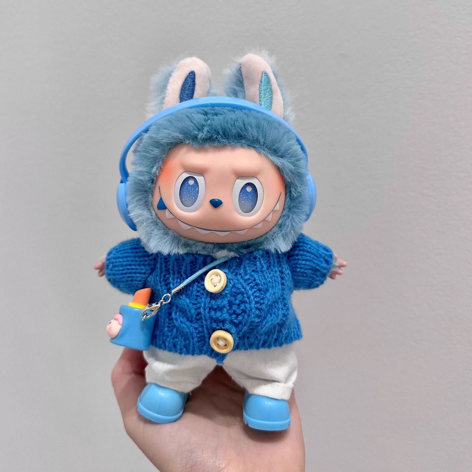 【4着セット】LABUBU ラブブ 着ぐるみ服 ぬい服 着せ替え服 Labubu ぬい服 着ぐるみ 着せ替えコスチューム 17cm ラブブ