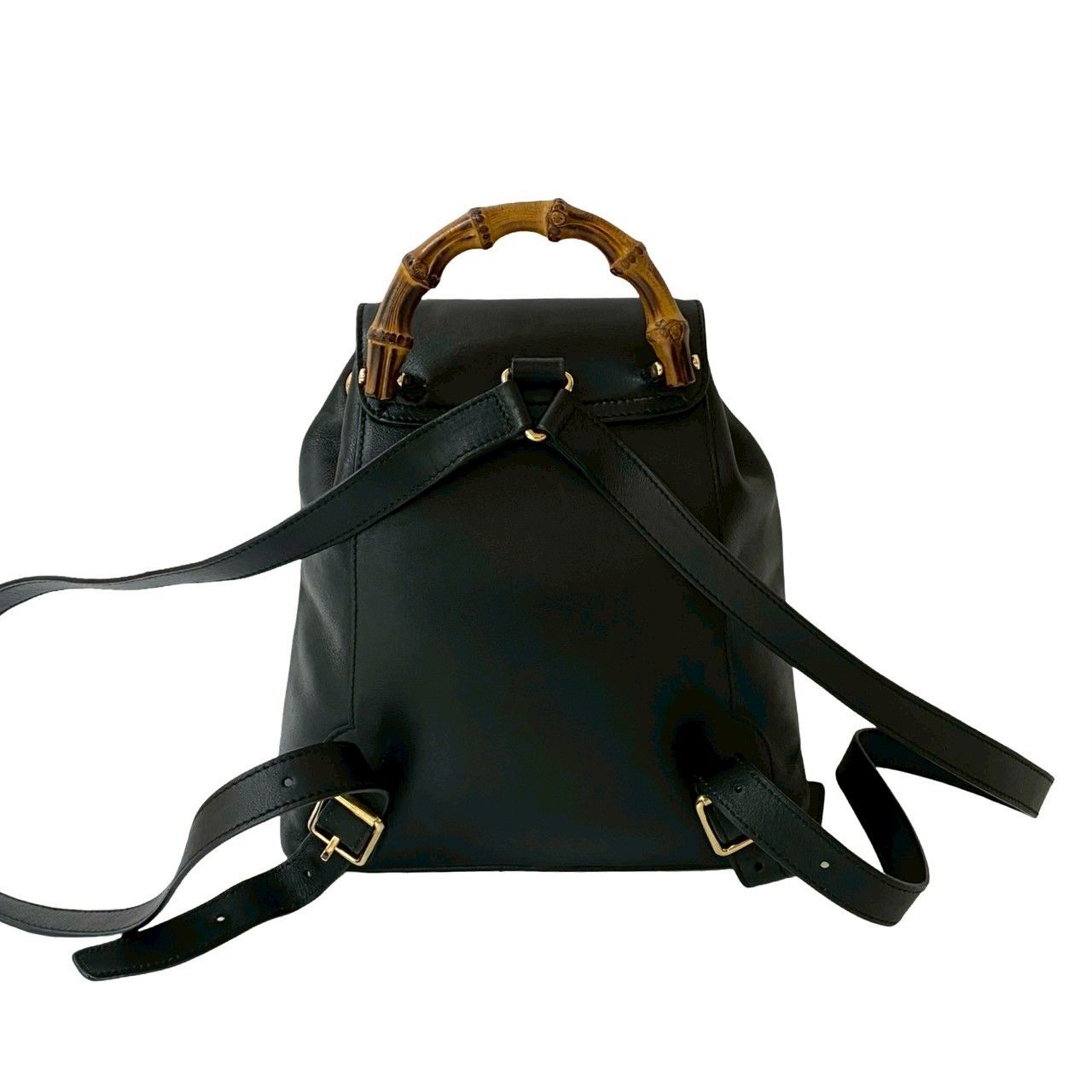 極 美品 GUCCI グッチ オールドグッチ ヴィンテージ バンブー レザー