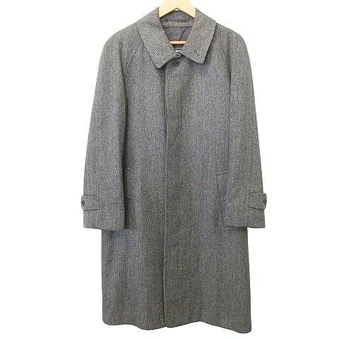 BURBERRYS バーバリーズ　ステンカラーコート　ヘリンボーン バーバリーズ ヘリンボーン ステンカラーコート ロング ウール