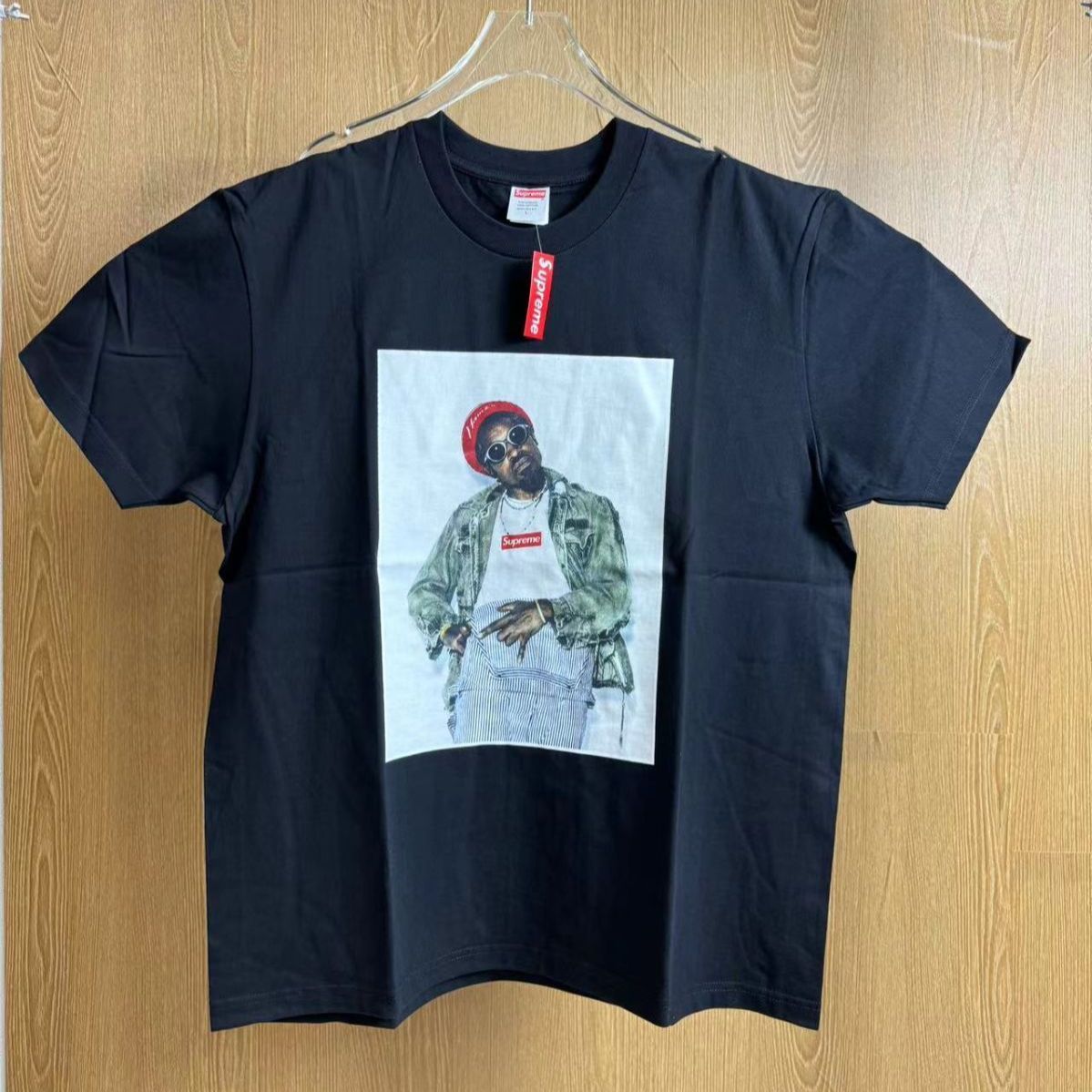 SUPREME (シュプリーム) 22AW Andre 3000 Tee 半袖 Tシャツ カットソー ブラック