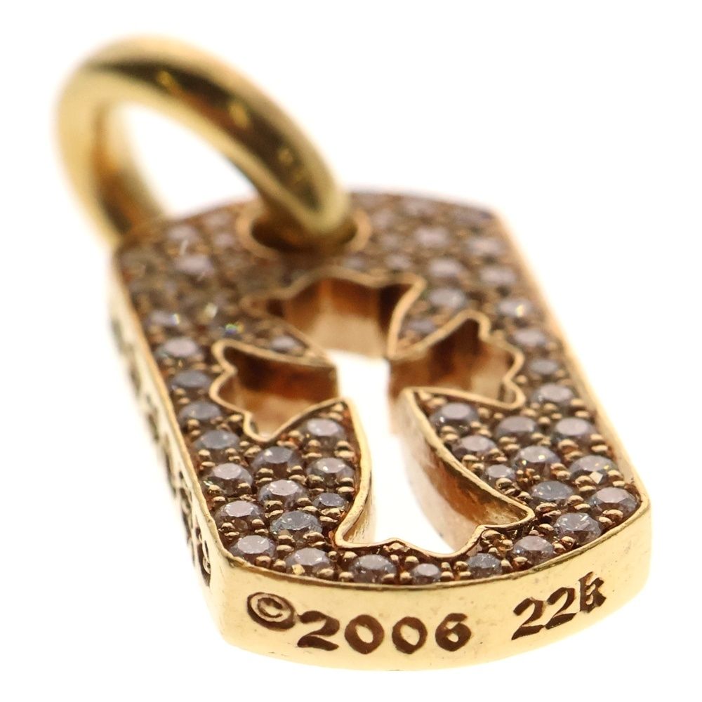 クロムハーツ 22K DT TNY CO CRS CHROME HEARTS クロムハーツ 22K DT TNY CO CRS 1DIA タイニー
