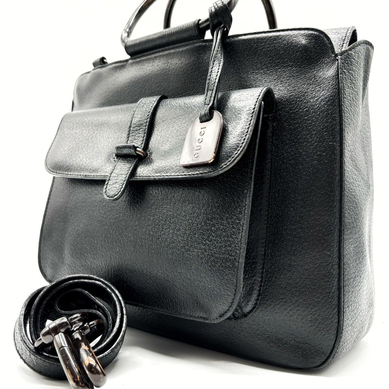 ✨良品✨ GUCCI グッチ 2wayショルダーバッグ ハンドバッグ メタル 
