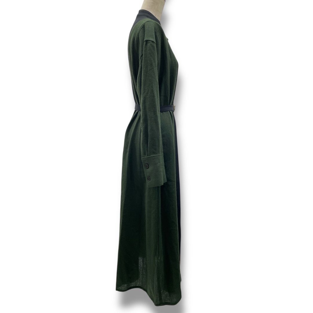 AKIRANAKA アキラナカ Feline block dress 異素材ワンピース ベルト