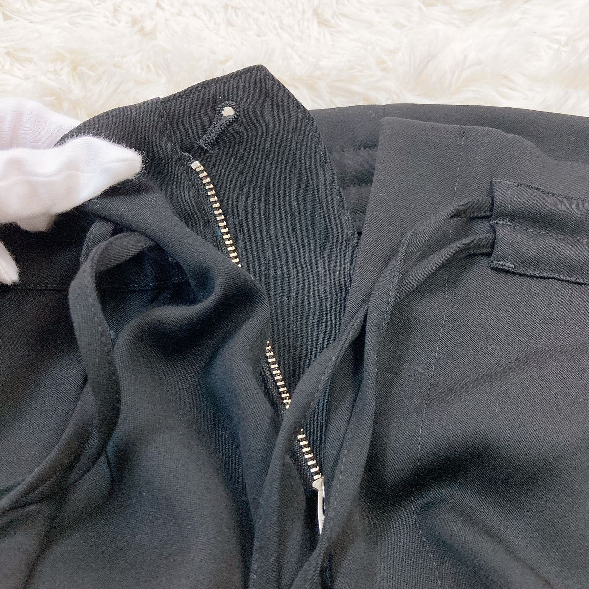 美品】Graphpaper グラフペーパー ワイドパンツ ウール 黒 ブラック