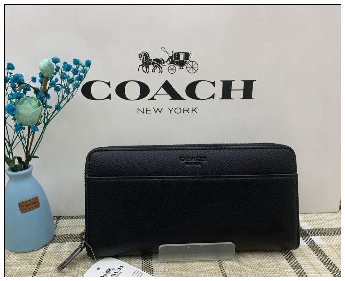 コーチ COACH 財布 長財布 プレゼント クロスグレイン レザー 