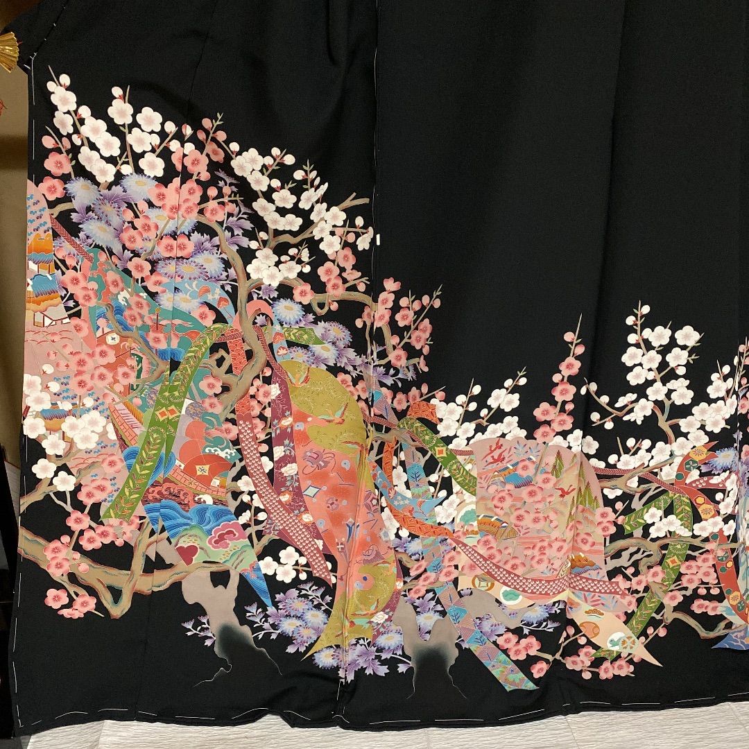 平和屋着物□本加賀友禅作家 西村央 黒留袖 水辺文 暈し