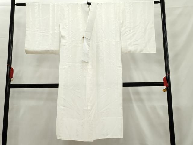 平和屋着物□長襦袢 無双仕立て 作家物 雪芝花地紋 正絹 逸品 DAAW1272qa