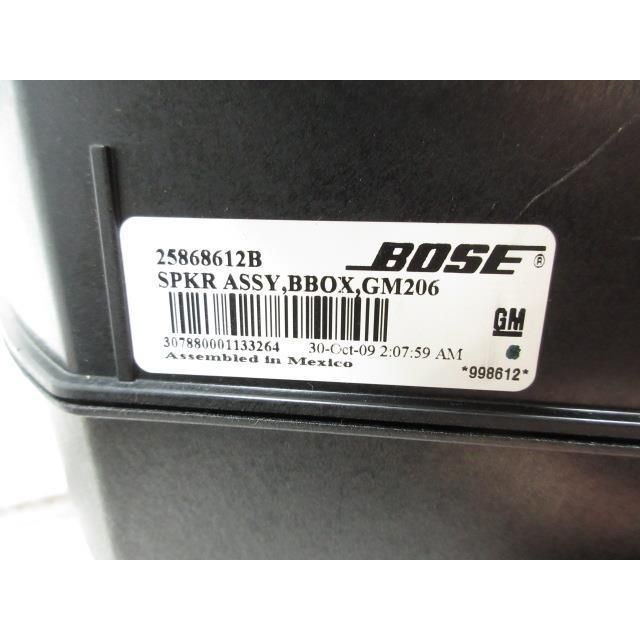 2010年 キャデラック CTS ABA-X322C 純正ウーハー スピーカー GM206 25868612B 198189 4683 BRIGHTFACE_UK