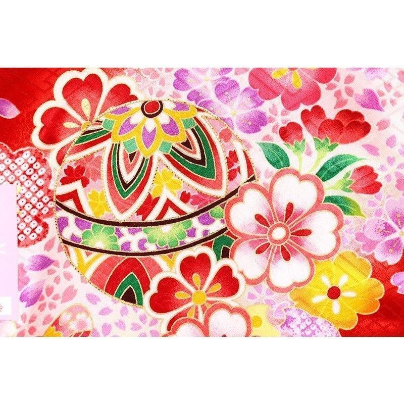 記念感謝祭☆正絹特撰京友禅伝統工芸染祝い毬に四季花の豪華ぼかし☆お