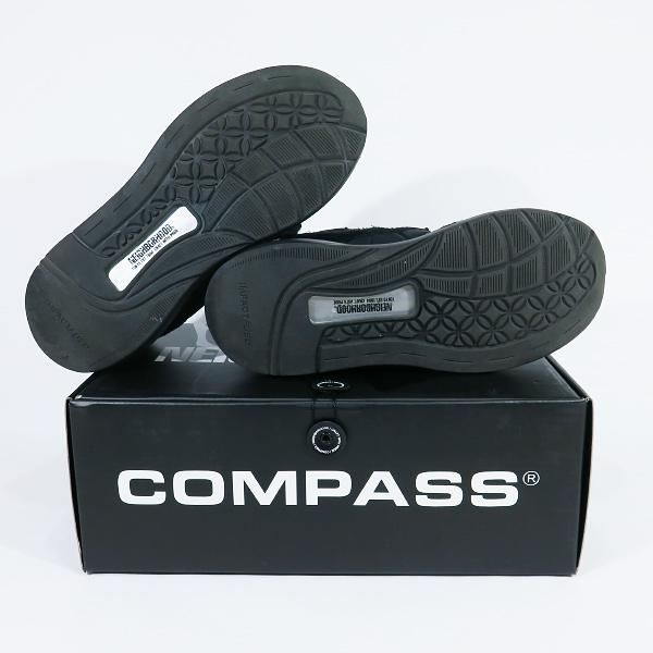 NEIGHBORHOOD / ローカットスニーカー/26cm/BLK/2323940N-FW01S/COMPASS/VELOCITY NEIGHBORHOOD ネイバーフッド x COMPASS コンパス 23AW NHXCOMPASS