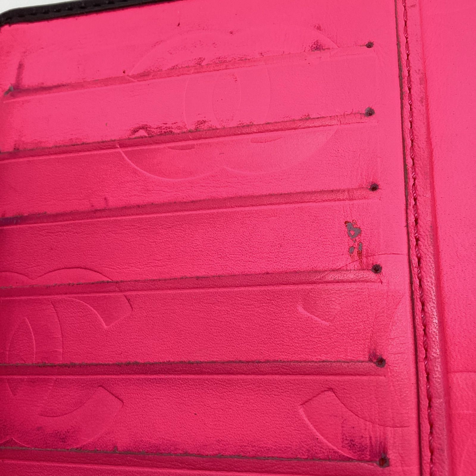 シャネル CHANEL カンボンライン 長財布 ☆ギャランティカードあり