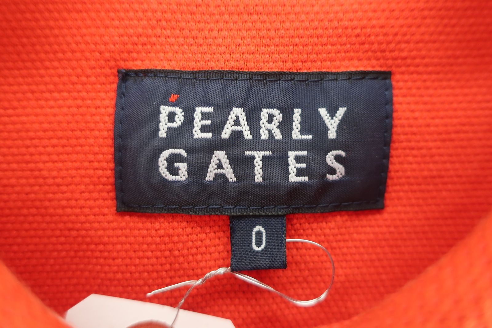 【美品】PEARLY GATES(パーリーゲイツ) ポロシャツ オレンジ レディース 0 055-8160512 ゴルフ用品 2408-0387 中古