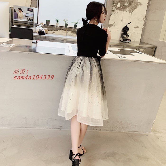 パーテイードレス 膝丈ワンピース