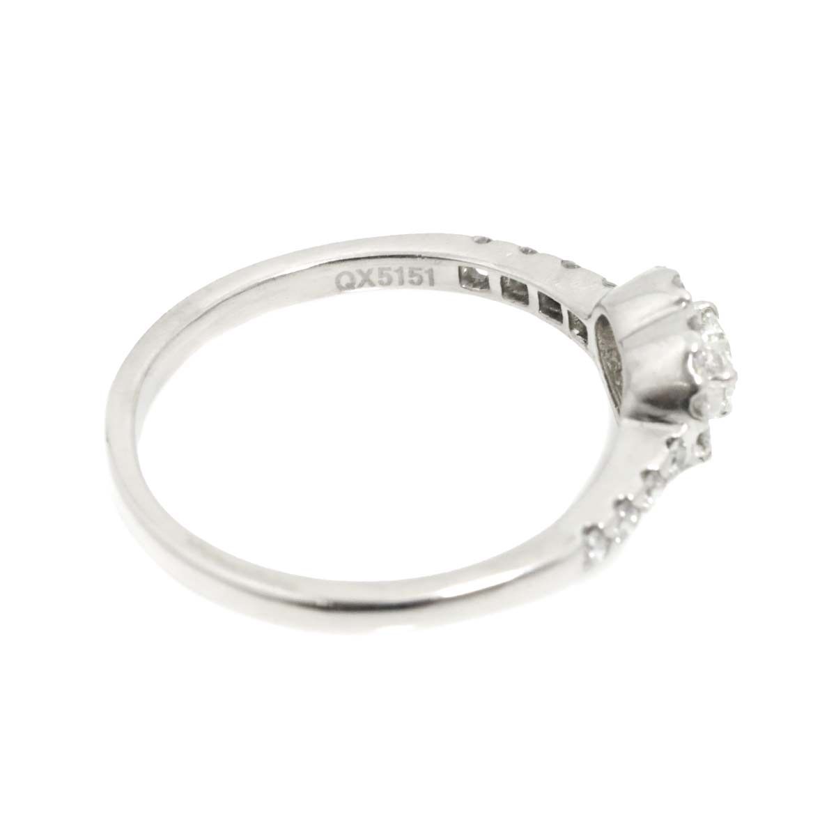 リング 16号 ダイヤ 0.189ct/0.29ct Pt プラチナ 指輪 Diamond Ring  