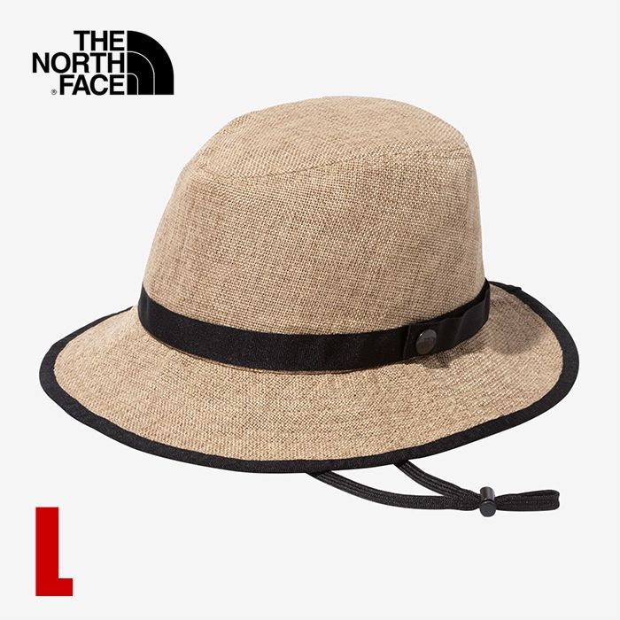 ノースフェイス ハット メンズ レディース L THE NORTH FACE 中折れハット ザノースフェイス ハイクハット ストローハット シンプル 無地 ロゴ 帽子 HAT アウトドア キャンプ ファッション ブラン