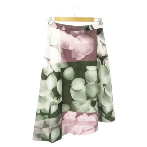 ハナエモリ HANAE MORI manuscrit フレアスカート ロング
