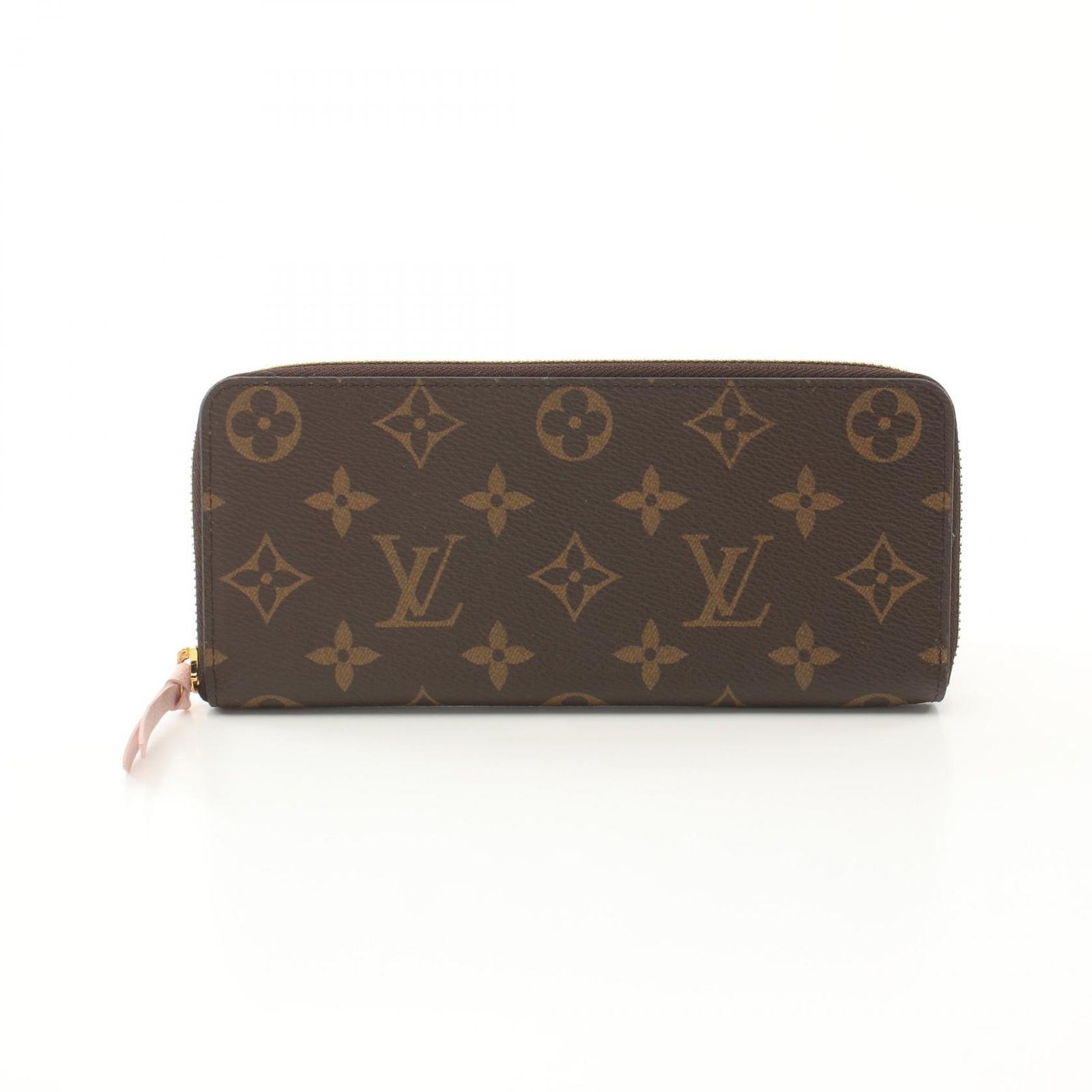 LOUIS VUITTON ルイ ヴィトン ポルトフォイユ クレマンス モノグラム ローズバレリーヌ ラウンド長財布