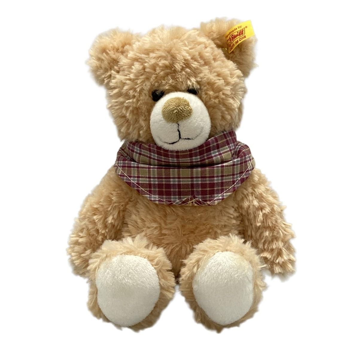 Steiff(シュタイフ) ぬいぐるみ - ベージュ×ボルドー×マルチ ティディベア/ルイーゼ Steiff(シュタイフ) ぬいぐるみ - ベージュ×ボルドー×マルチ