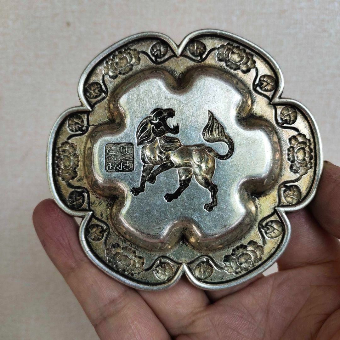 銅  細工  銅盤  九龍盤  装飾品 工艺品  美術品 置物 銅 細工 大唐貞観獅子盤 装飾品 工芸品 美術品 置物 - メルカリ