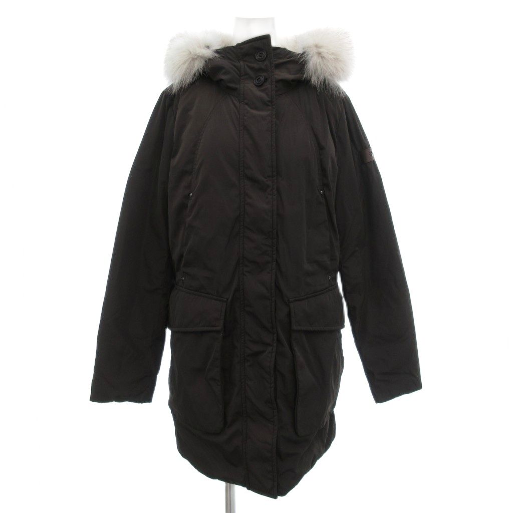 【美品】PEUTEREY ピューテリー ダウンコート フォックスファー ピューテリー PEUTEREY タグ付き ダウンコート ジャケット ロゴ