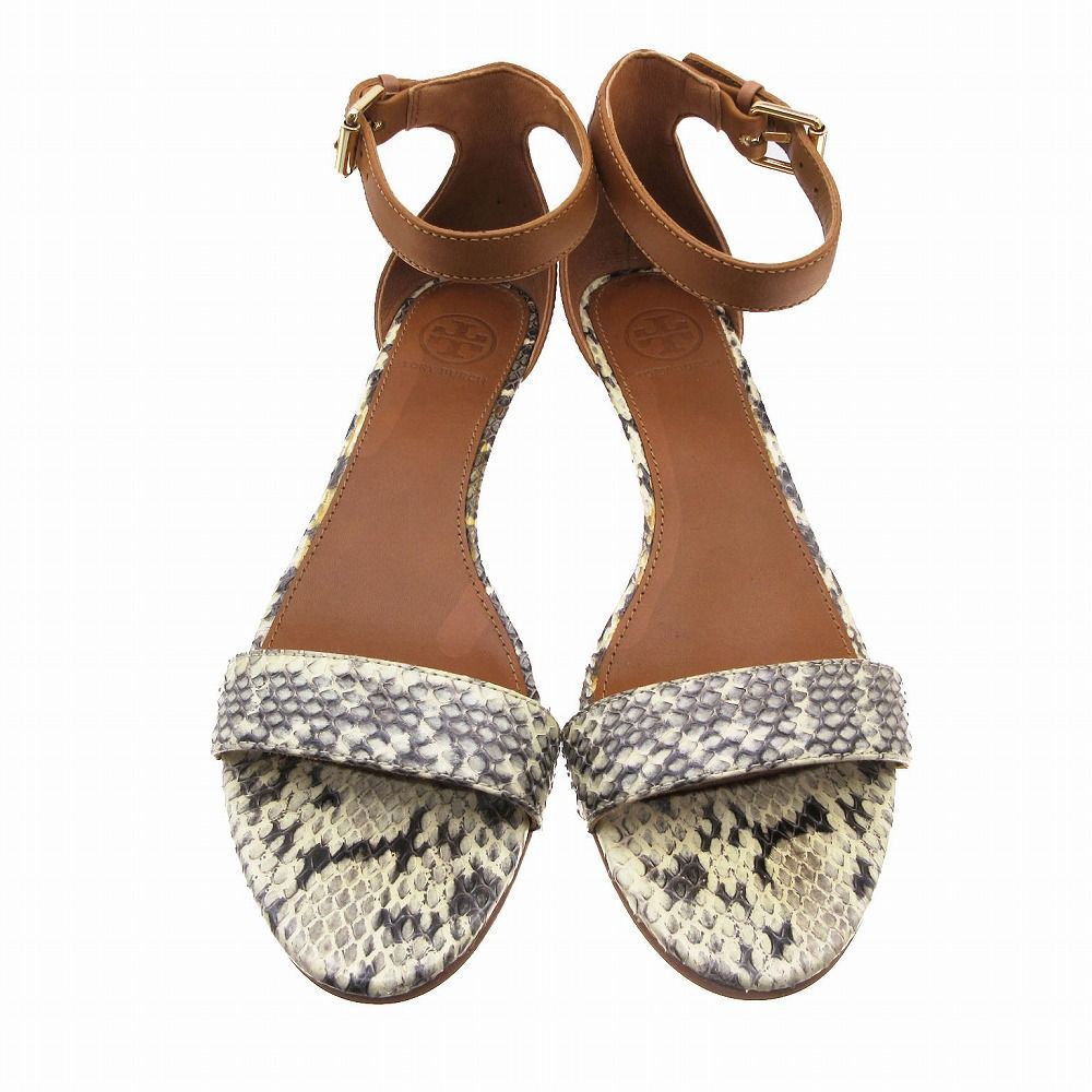 TORY BURCH トリーバーチ パイソン レザー サンダル アンクル
