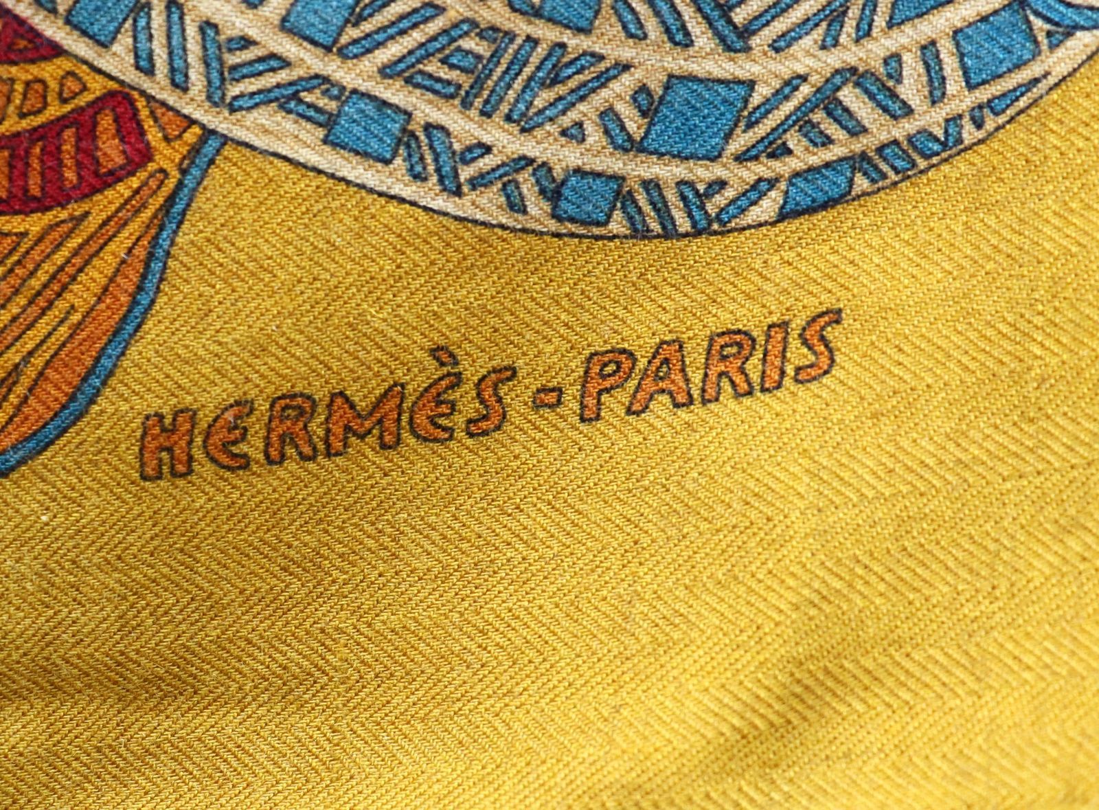 HERMES美品 エルメス カレ90 カシミアシルク ART des steppes