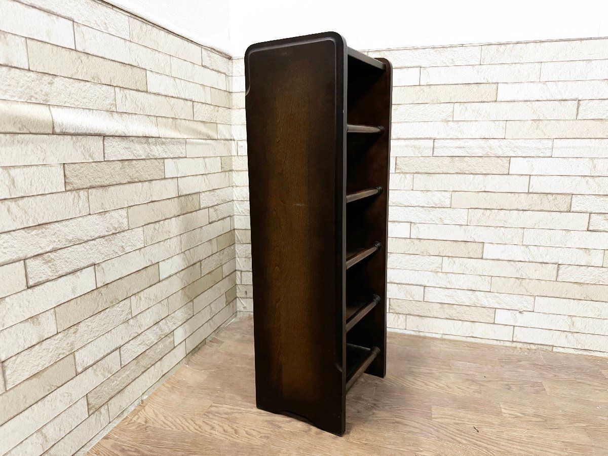 靴箱　キツツキマーク　シューズラック 飛騨の家具 キツツキマーク 木製 スリッパラック 5段 シューズラック