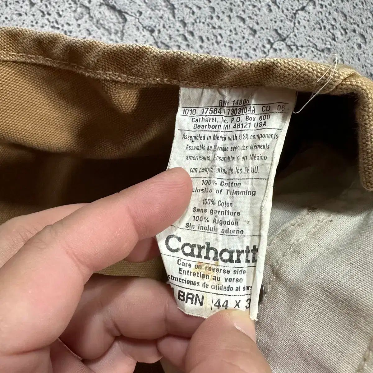 Carhartt R 01 BRN ワークウェア オーバーオール サスペンダー ズボン