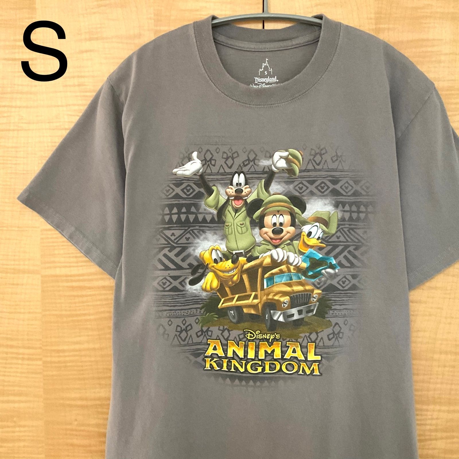 USA輸入古着 ディズニー・アニマルキングダム Disney World 半袖Tシャツ グレーS - メルカリ