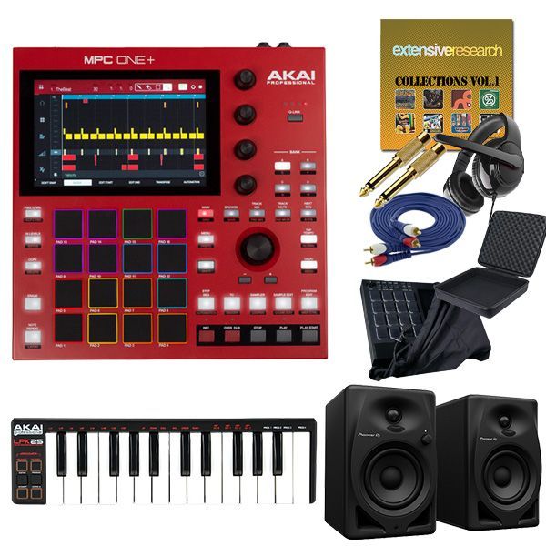 AKAI Professional MPC One　専用機材カバー付き AKAI MPC LIVE II + キャリングケース SET 【MPC初心者向け教則