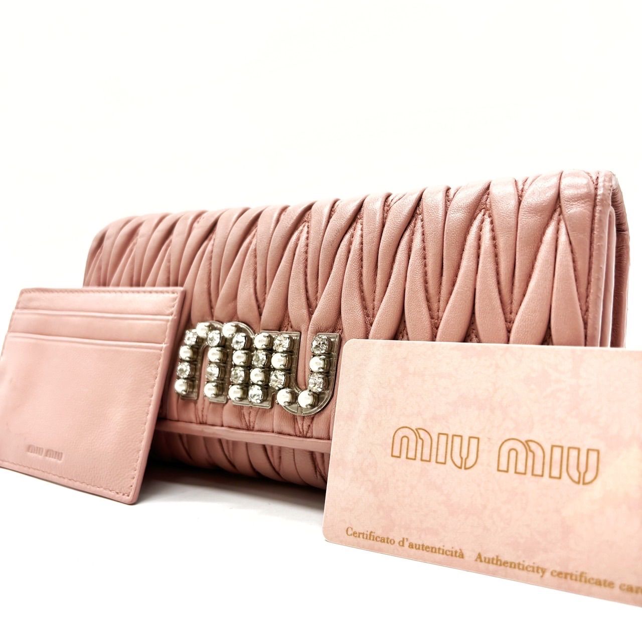 ✨良品✨ miumiu ミュウミュウ 長財布 二つ折り ロング