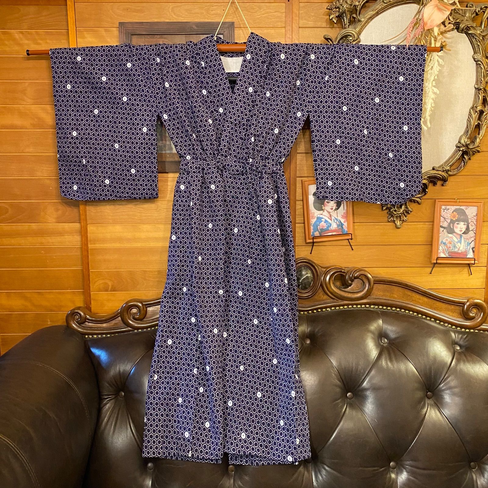 まー様専用新品リップル生地とリップル浴衣リメイク、ワンピース