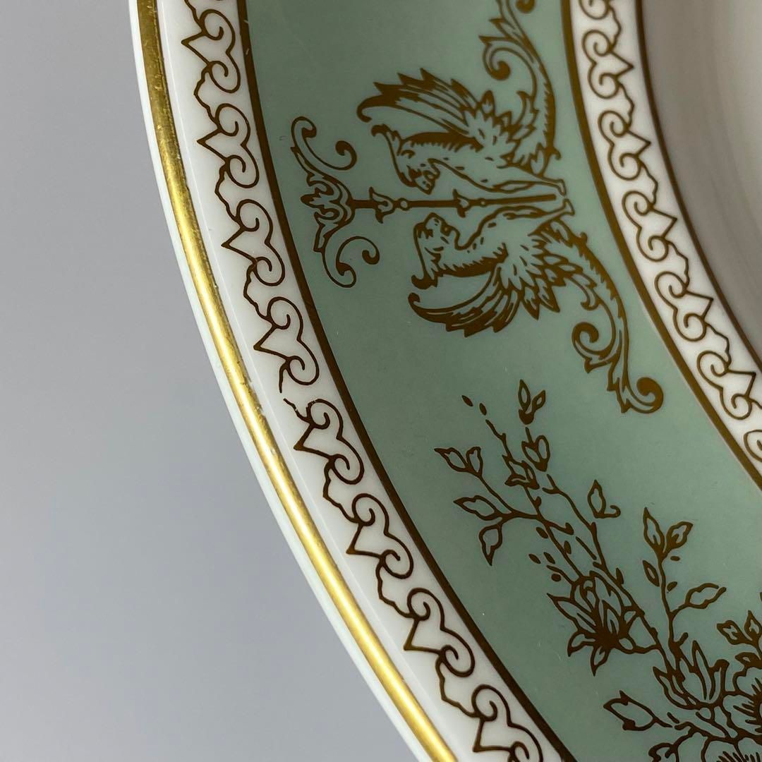 洋3ウェッジウッドコロンビアセージグリーン オーバルプレート4枚