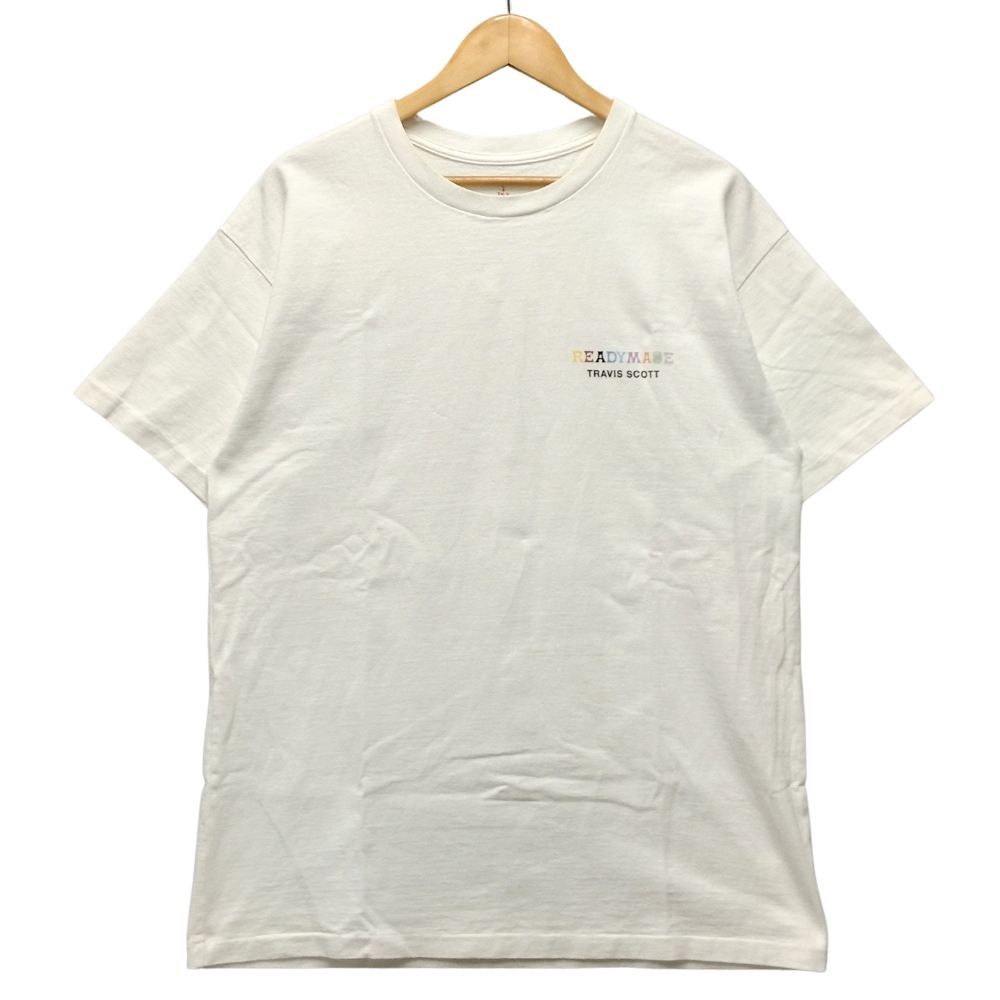 READYMADE レディメイド × TRAVIS SCOTT トラビススコット 半袖Ｔシャツ ホワイト サイズ L 正規品 / 40121