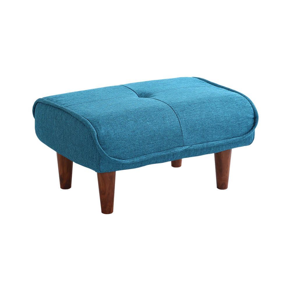 ソファ・オットマン（布地）サイドテーブルやスツールにも使える。日本製｜Trevo-トレボ- SH-07-TRV-TB ターコイズブルー