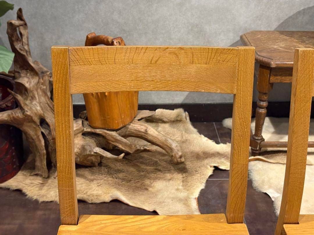 良品計画　オーク材　無垢材　シンプル　ナチュラル　ウッドチェア 2脚セット　SZ 良品計画 オーク材 無垢材 シンプル ナチュラル ウッドチェア 2